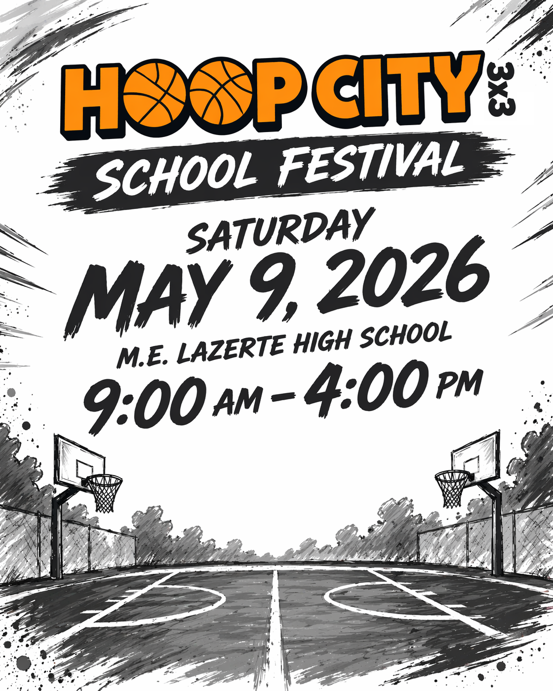 Hoop City 3x3 Event Background